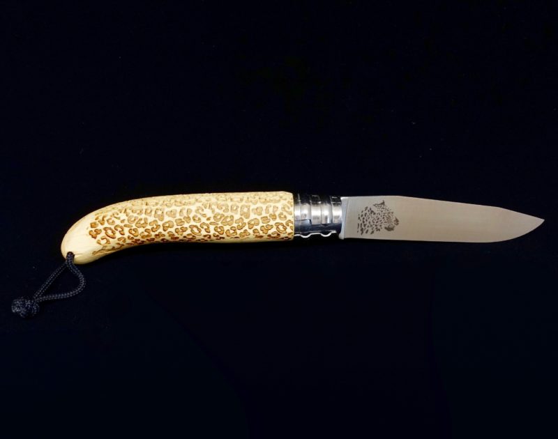 Couteau Verdier L&rsquo;Alpage Léopard hêtre by Décalé