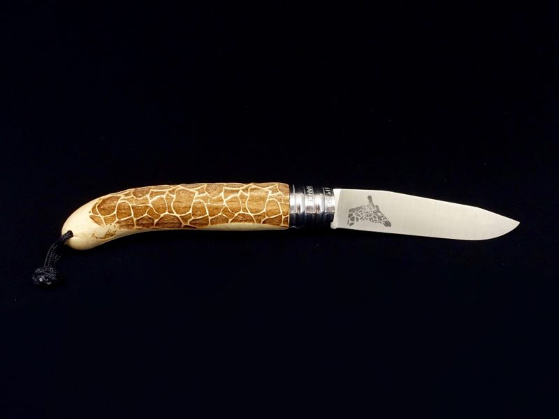 Couteau Verdier Girafe L&rsquo;Alpage en hêtre by Décalé
