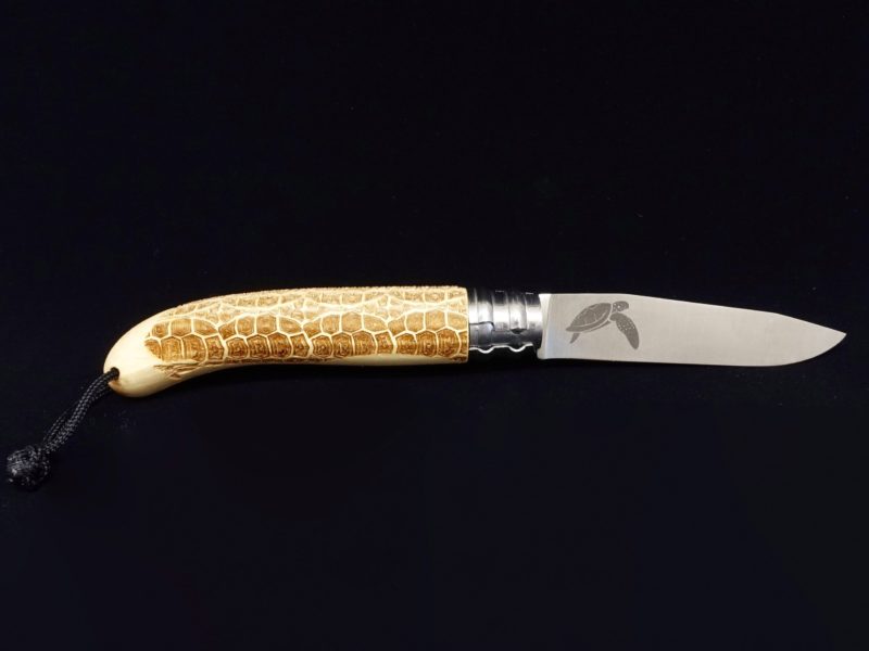 Couteau Verdier L&rsquo;Alpage Tortue en bois de Hêtre by Décalé