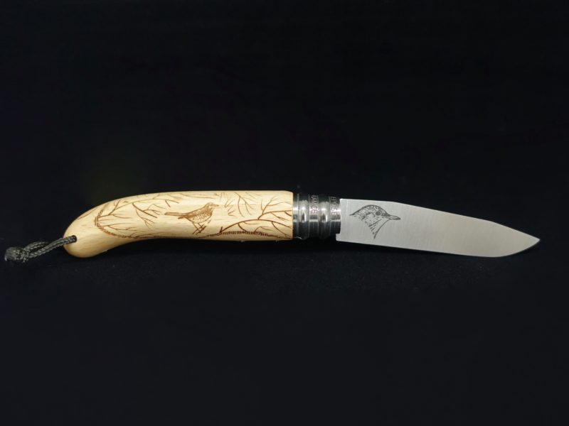 Couteau Verdier Grive L&rsquo;Alpage en bois d&rsquo;Hêtre by Décalé